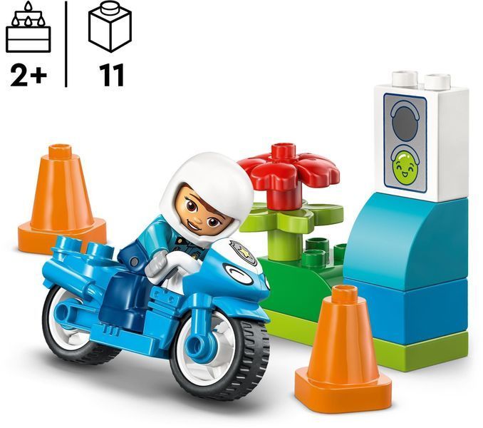 Конструктор LEGO DUPLO Town Синій поліцейський мотоцикл 10471 фото
