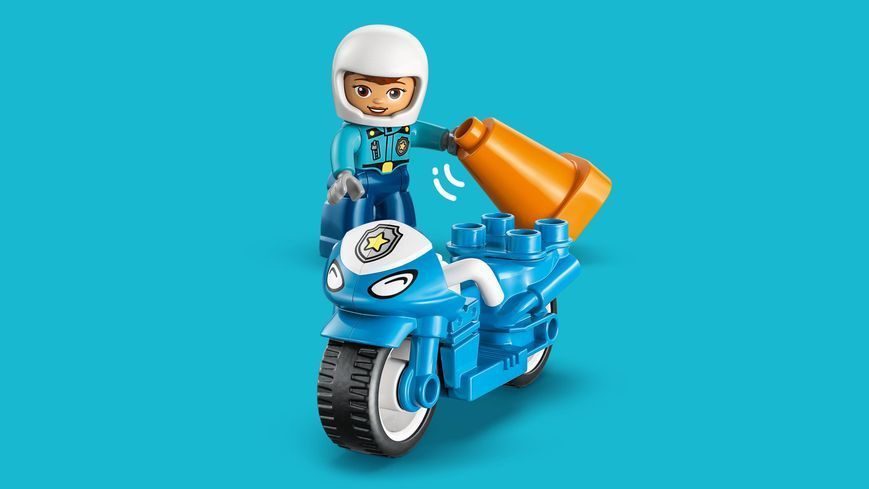 Конструктор LEGO DUPLO Town Синій поліцейський мотоцикл 10471 фото