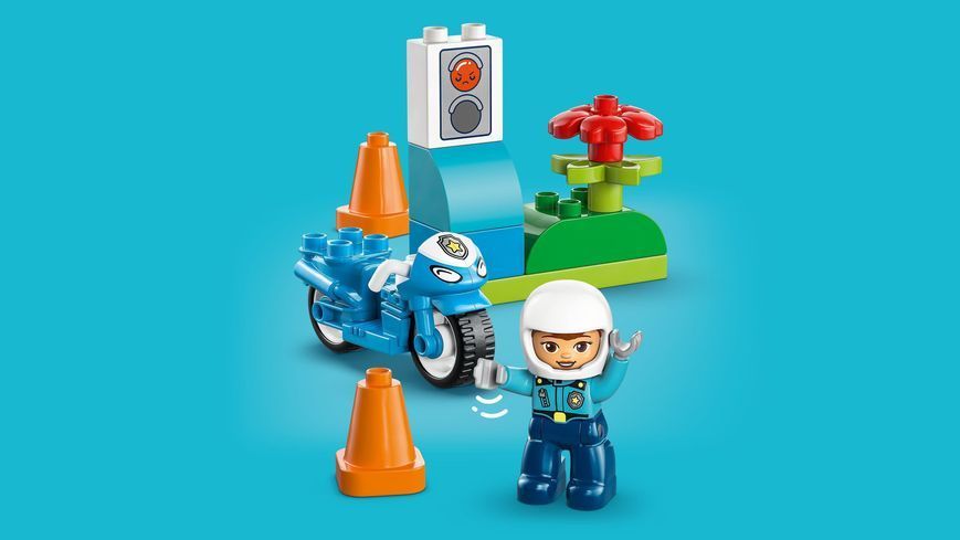 Конструктор LEGO DUPLO Town Синій поліцейський мотоцикл 10471 фото