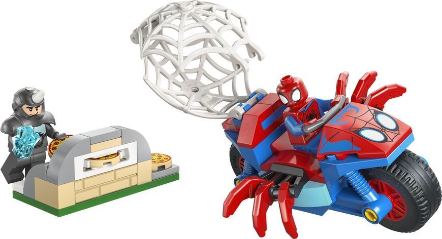 Конструктор LEGO Spidey Павук на мотоциклі проти Носорога 11206 фото