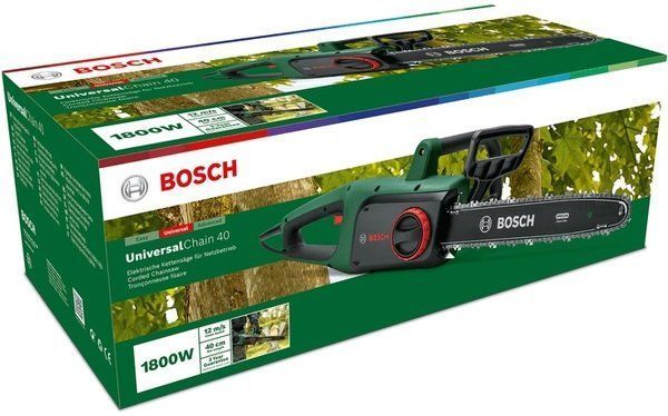 Пила ланцюгова мережева Bosch UniversalChain 35 35см 1800Вт ланцюг Oregon 4.2кг 0.600.8B8.303 фото