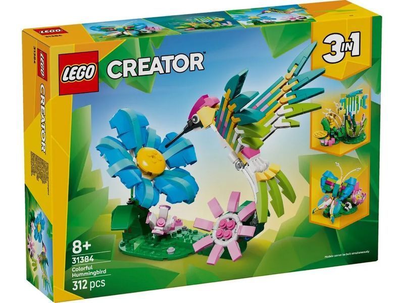 Конструктор LEGO Creator Дикі тварини: барвистий колібрі 31384 фото