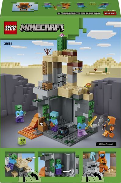 Конструктор LEGO Minecraft Підземелля зомбі 21587 фото
