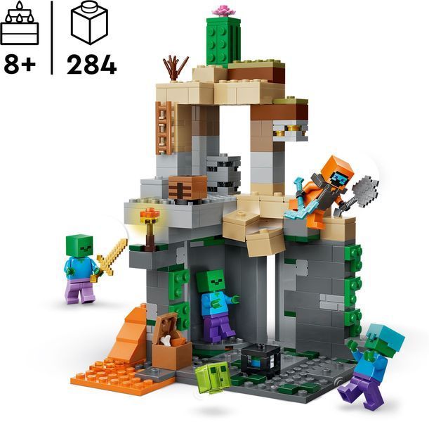 Конструктор LEGO Minecraft Підземелля зомбі 21587 фото
