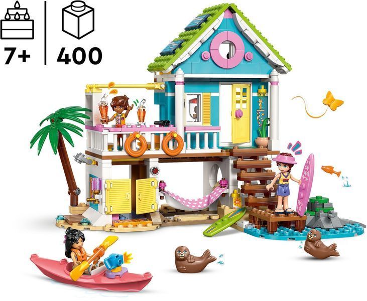 Конструктор LEGO Friends Пляжний будиночок з морськими котиками 42699 фото