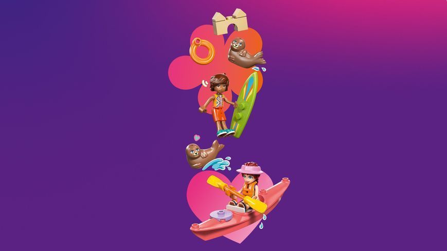 Конструктор LEGO Friends Пляжний будиночок з морськими котиками 42699 фото