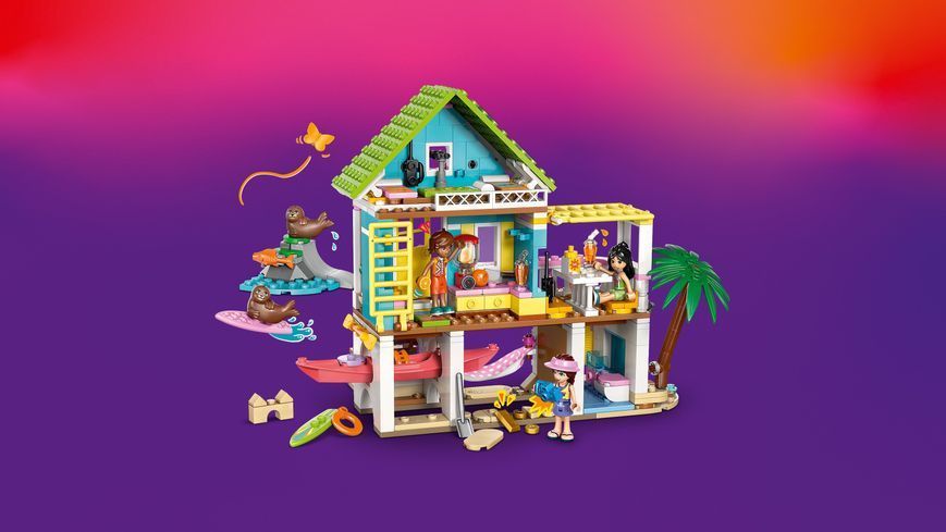 Конструктор LEGO Friends Пляжний будиночок з морськими котиками 42699 фото