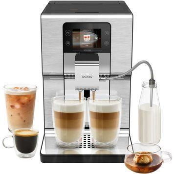 Кавомашина Krups Intuition Experience Hot&Cold, 3л, зерно, автомат.капучинатор, дисплей, авторецептів - 7, сенcор.керування, сріблястий EA879EE0 фото