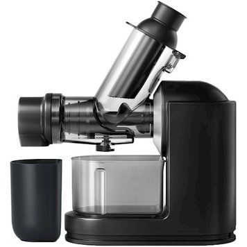 Соковитискач Philips Viva Collection шнековий 150Вт, чаша-1л, жмих-0.75л, пластик, чорний HR1889/70 фото