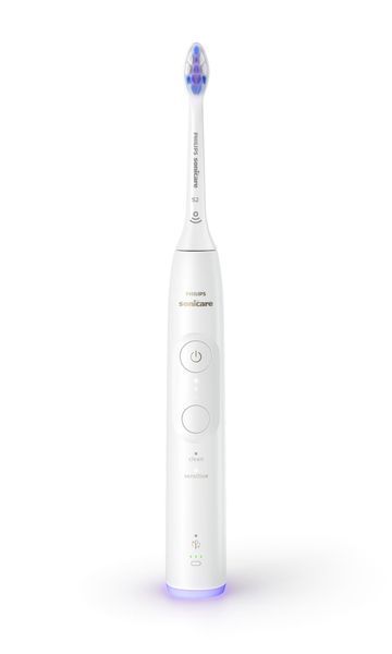 Щітка зубна електр. Philips, Sonicare 6100 Series, 62т. колив/хв, насадок-1, футляр, білий HX7400/06 фото